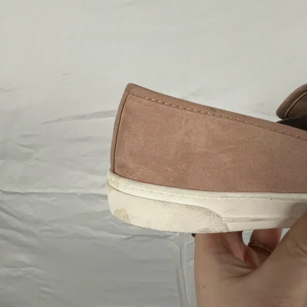 Dolce Vita‎ Women’s Pink Suede Slip On Comfort Casual Sneakers- Size 7.5